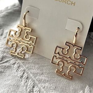 TORY BURCH-• Britten Small Logo Drop Earrings